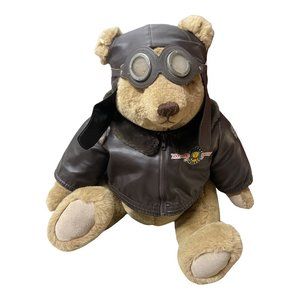 Gund Stuffed Bear Vintage Plush Bear with hat Large Bear Large Stuffed Bear Bial